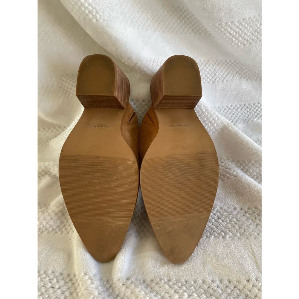 Lisa Vicky Brown Heeled Pointed Toe Mules Size 9.5 M - Picture 5 of 5